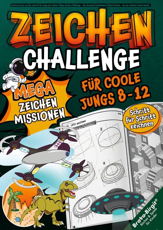 Produktbild: Mega-Zeichen-Challenge f&uuml;r coole Jungs von 8-12 Jahren