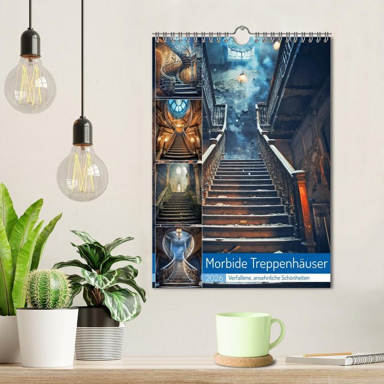 Produktbild: Morbide Treppenh&auml;user (Wandkalender 2026 DIN A4 hoch), CALVENDO Monatskalender