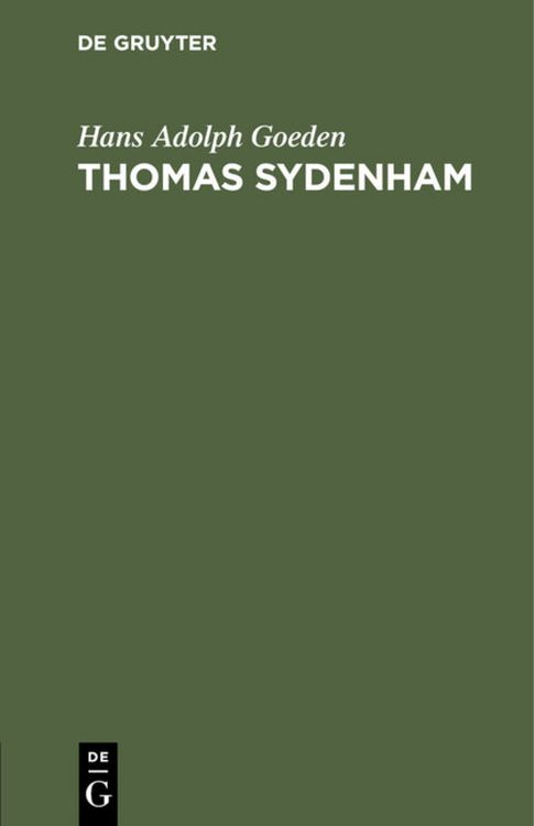 Produktbild: Thomas Sydenham
