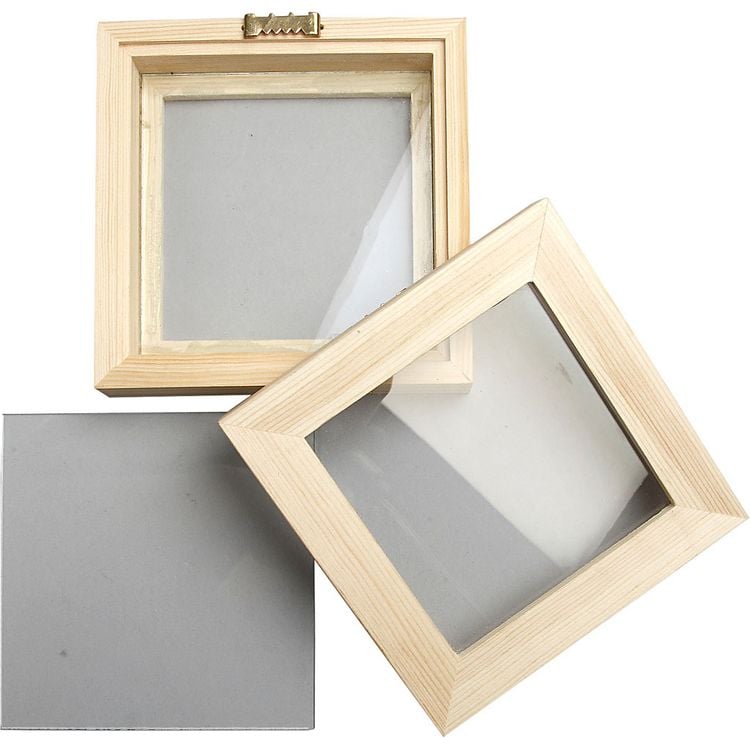 Produktbild: Creativ Company 3D-Rahmen mit Glas, T 2,5 cm, Gr&ouml;&szlig;e 12,3x12,3 cm, 1 Stk