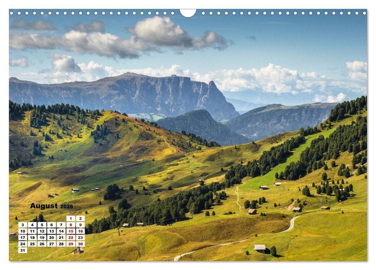 Produktbild: Berggipfel der Dolomiten (Wandkalender 2026 DIN A3 quer), CALVENDO Monatskalender