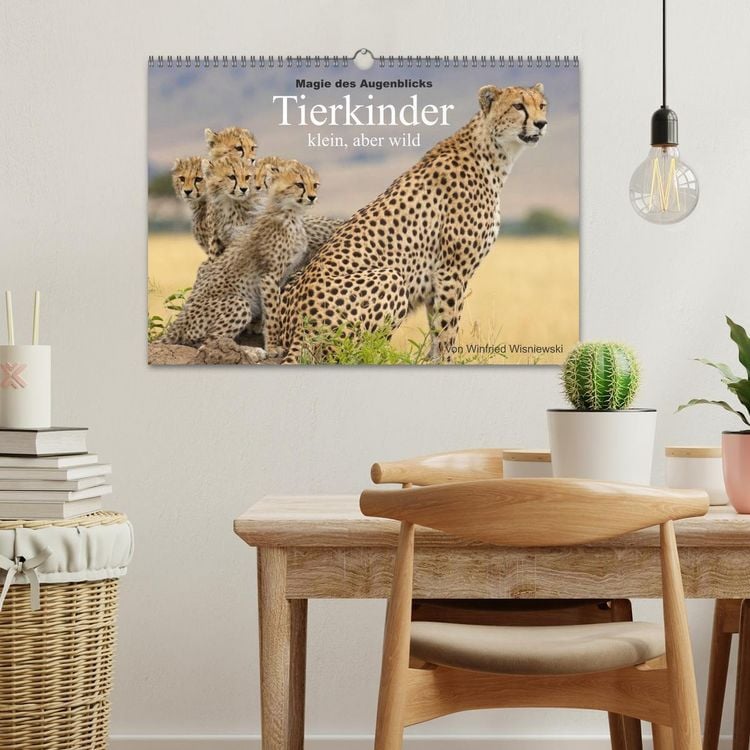 Produktbild: Magie des Augenblicks - Tierkinder - klein, aber wild (Wandkalender 2026 DIN A3 quer), CALVENDO Monatskalender