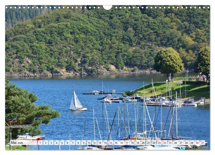 Produktbild: Rurberg und Woffelsbach - Leben wo andere Urlaub machen, in der Eifel (Wandkalender 2026 DIN A3 quer), CALVENDO Monatskalender