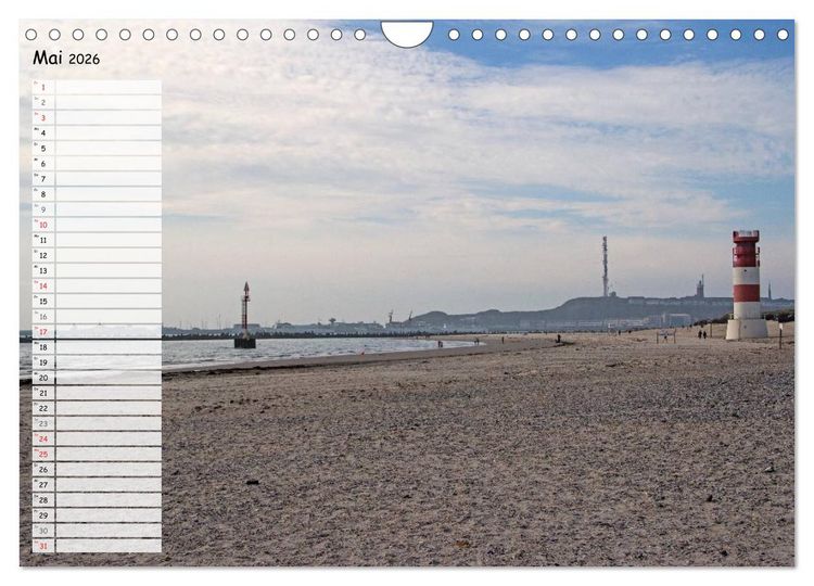Produktbild: Helgoland - idyllische Nordseeinsel (Wandkalender 2026 DIN A4 quer), CALVENDO Monatskalender