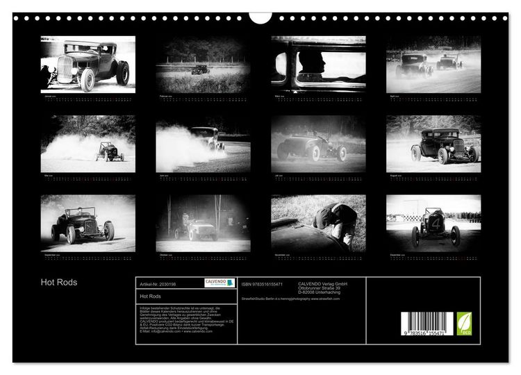 Produktbild: Hot Rods (Wandkalender 2026 DIN A3 quer), CALVENDO Monatskalender