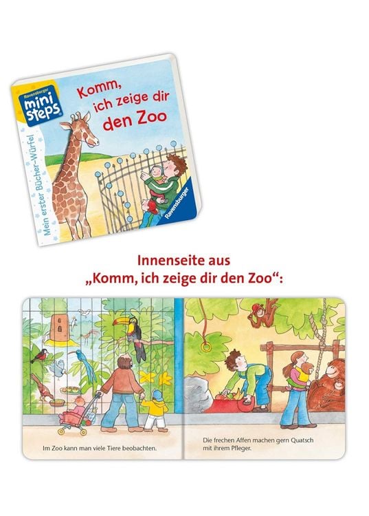 Produktbild: Ministeps: Mein erster B&uuml;cher-W&uuml;rfel: Mein allererstes Wissen (B&uuml;cher-Set)