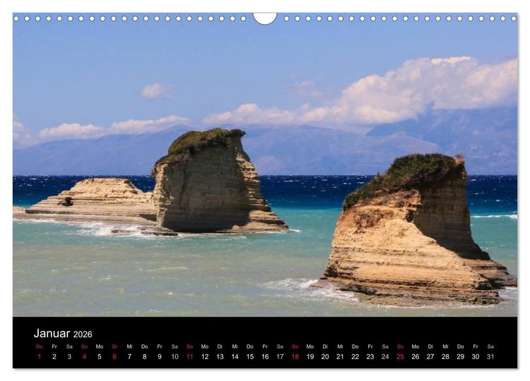 Produktbild: Korfu - Kerkira (Wandkalender 2026 DIN A3 quer), CALVENDO Monatskalender