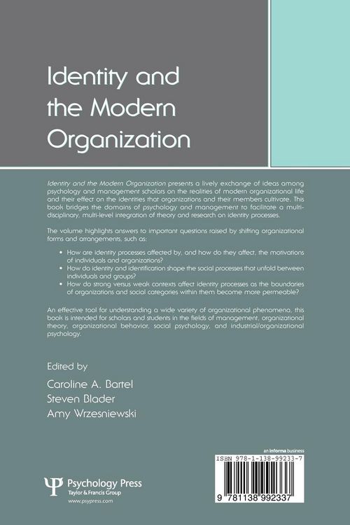 Produktbild: Identity and the Modern Organization
