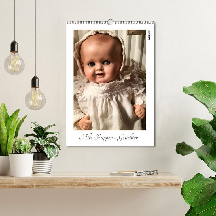 Produktbild: Alte Puppen - Gesichter (Wandkalender 2026 DIN A3 hoch), CALVENDO Monatskalender