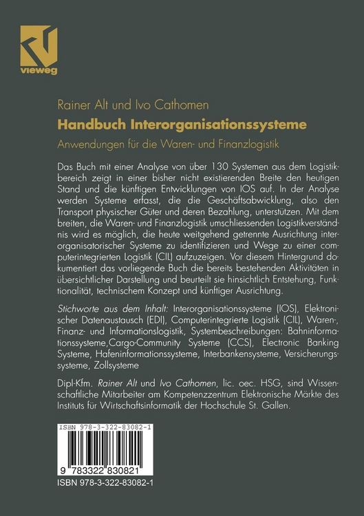 Produktbild: Handbuch Interorganisationssysteme