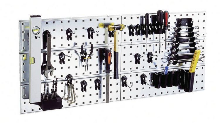 Produktbild: raaco 109642 Werkzeughaken Lochpaneel x 2 + 28 Clips (B x H x T) 1040 x 440 x 11 mm 1 St.