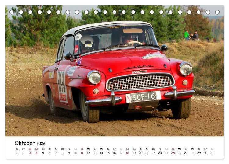 Produktbild: Lausitzrallye Histo EM (Tischkalender 2026 DIN A5 quer), CALVENDO Monatskalender