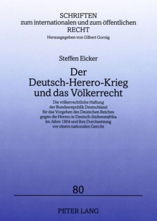 Produktbild: Der Deutsch-Herero-Krieg und das V&ouml;lkerrecht