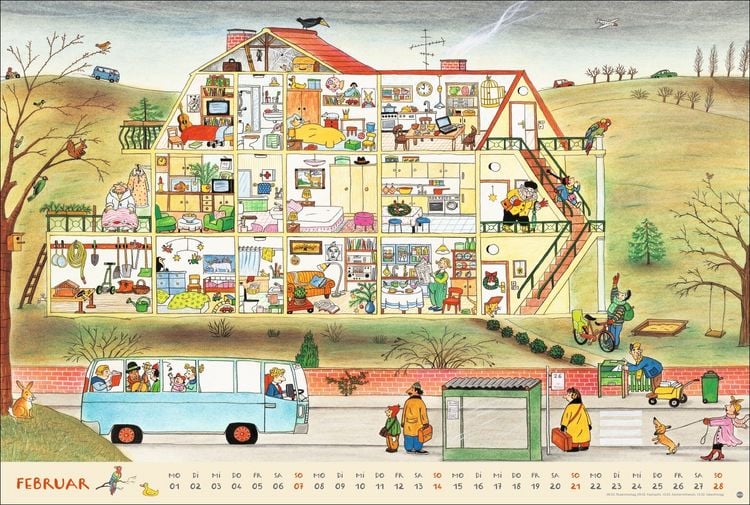 Produktbild: R.S. Berner Wimmel-Kalender 2027