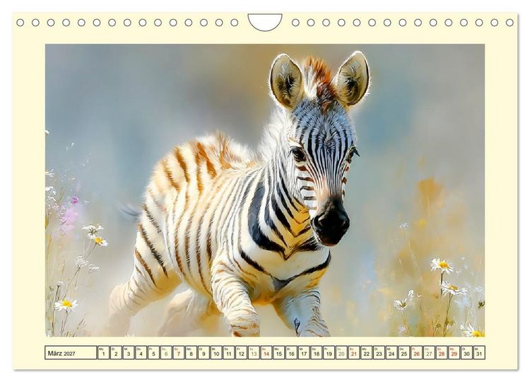 Produktbild: Wunder der Savanne. Afrikas Tierkinder im Licht der Sonne (Wandkalender 2027 DIN A4 quer), CALVENDO Monatskalender