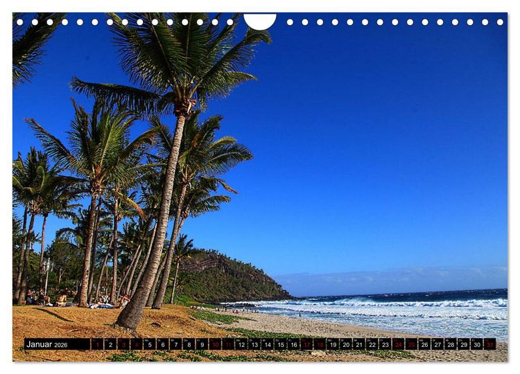 Produktbild: La R&eacute;union - Vulkane und kreolische Kultur (Wandkalender 2026 DIN A4 quer), CALVENDO Monatskalender