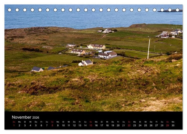 Produktbild: Unterwegs in Irland (Tischkalender 2026 DIN A5 quer), CALVENDO Monatskalender