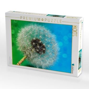 Produktbild: CALVENDO Puzzle Pusteblume mit Tautropfen | 1000 Teile Lege-Gr&ouml;&szlig;e 64x48cm Foto-Puzzle f&uuml;r gl&uuml;ckliche Stunden