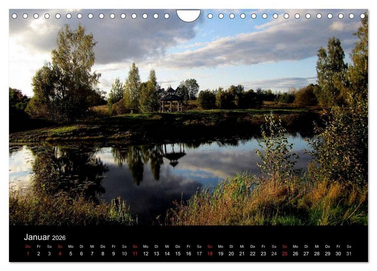 Produktbild: PUSCHKINS RUSSLAND (Wandkalender 2026 DIN A4 quer), CALVENDO Monatskalender