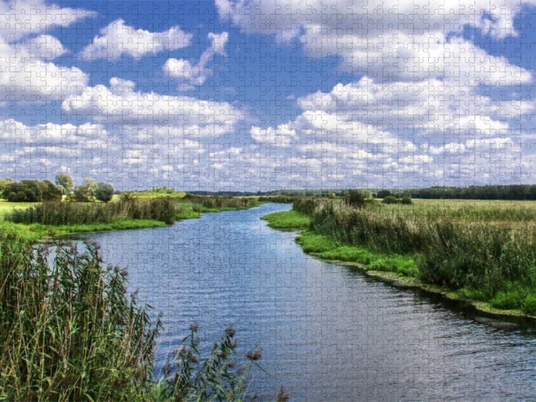 Produktbild: CALVENDO Puzzle Das Fl&uuml;sschen Rhin | 1000 Teile Lege-Gr&ouml;&szlig;e 64x48cm Foto-Puzzle f&uuml;r gl&uuml;ckliche Stunden