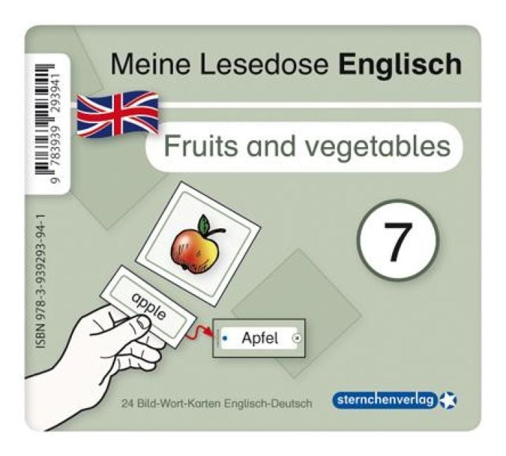 Produktbild: Meine Lesedose Englisch 1-7 - Grundwortschatz Englisch - Deutsch - DaZ - Jetzt neu mit Etikett zum Beschriften