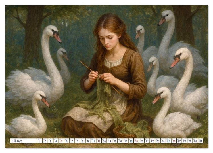 Produktbild: Hans Christian Andersen. Sein Leben, seine Werke (Wandkalender 2026 DIN A4 quer), CALVENDO Monatskalender