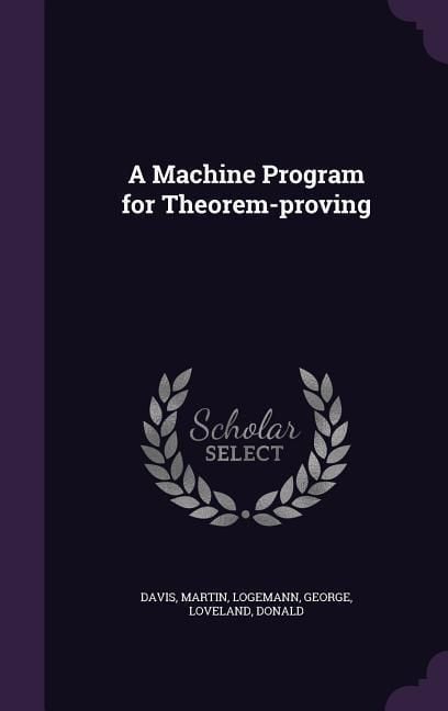 Produktbild: A Machine Program for Theorem-Proving