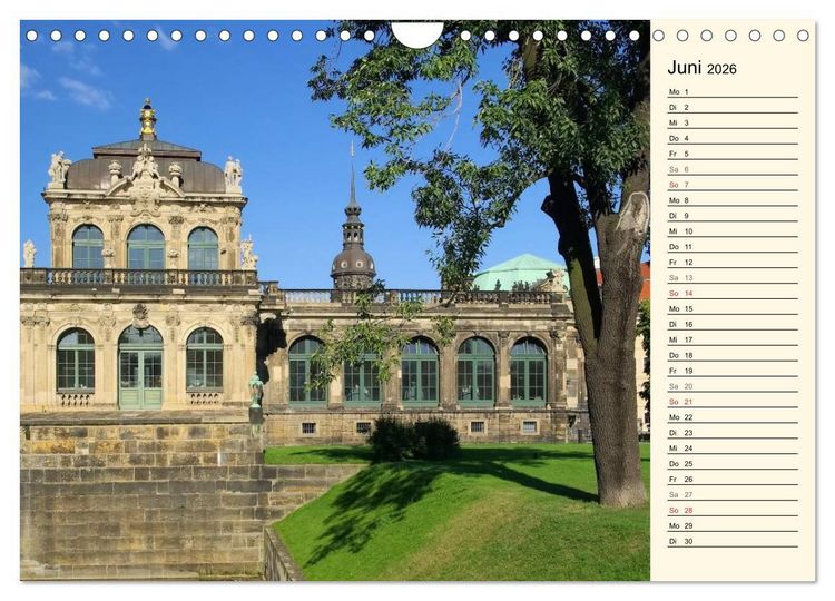Produktbild: Dresden - Wundersch&ouml;nes Elbflorenz (Wandkalender 2026 DIN A4 quer), CALVENDO Monatskalender