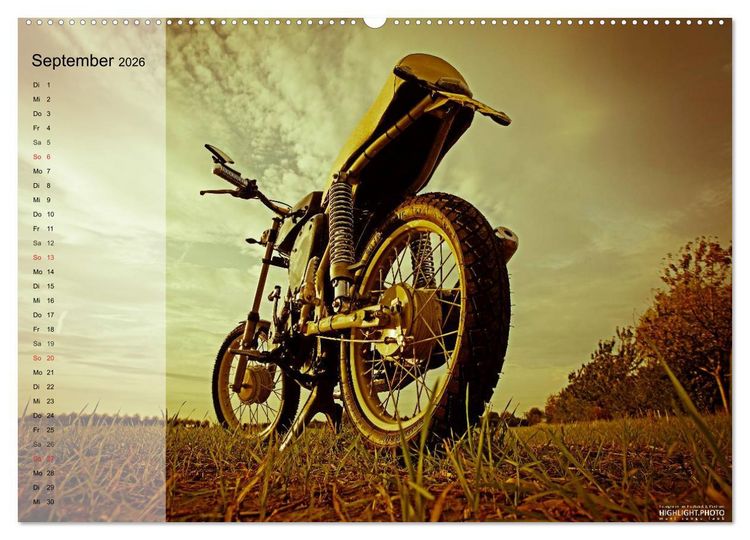 Produktbild: Simson S51 (hochwertiger Premium Wandkalender 2026 DIN A2 quer), Kunstdruck in Hochglanz
