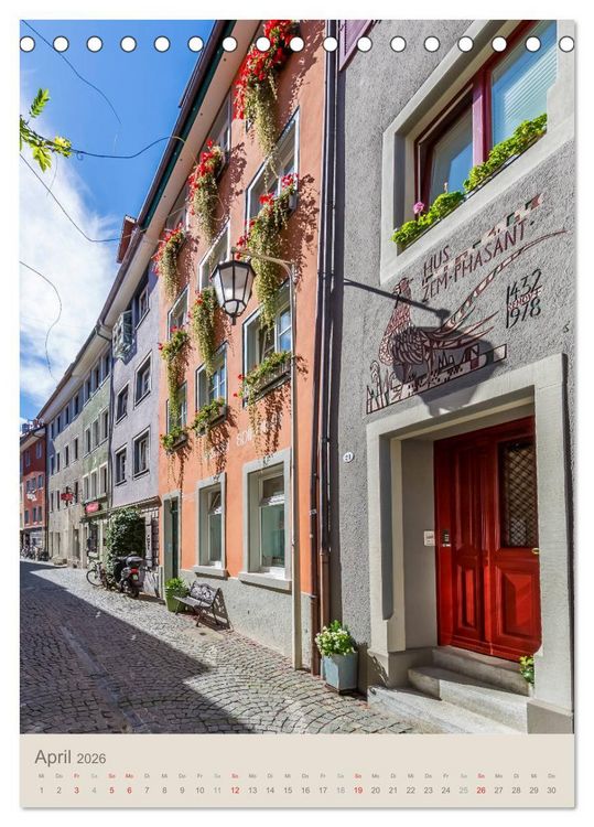 Produktbild: MEERSBURG UND KONSTANZ Historie am Bodensee (Tischkalender 2026 DIN A5 hoch), CALVENDO Monatskalender