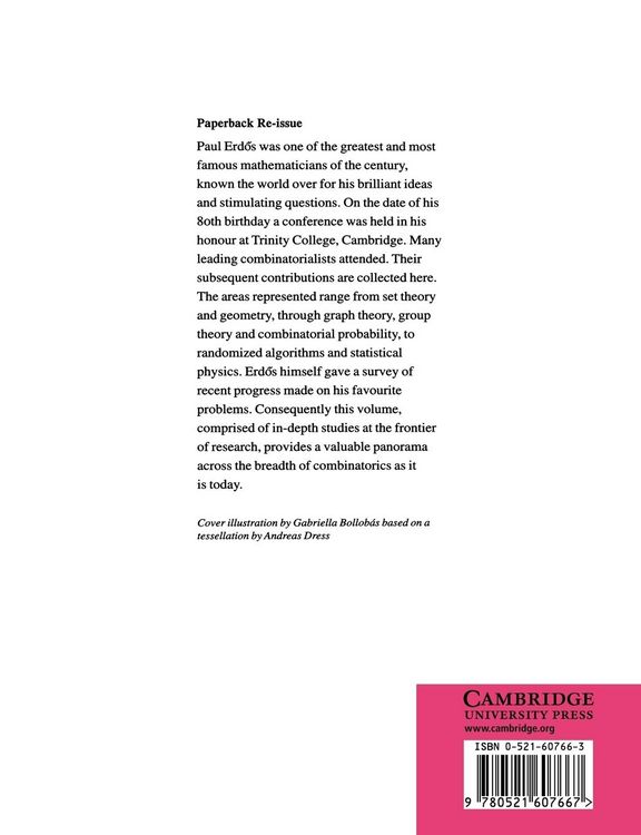 Produktbild: Combinatorics, Geometry and Probability