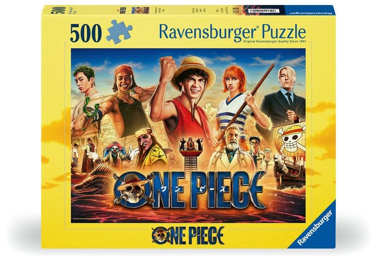 Produktbild: Erwachsenenpuzzle 500 Teile - One Piece - Die Abenteuer der Strohhutpiraten