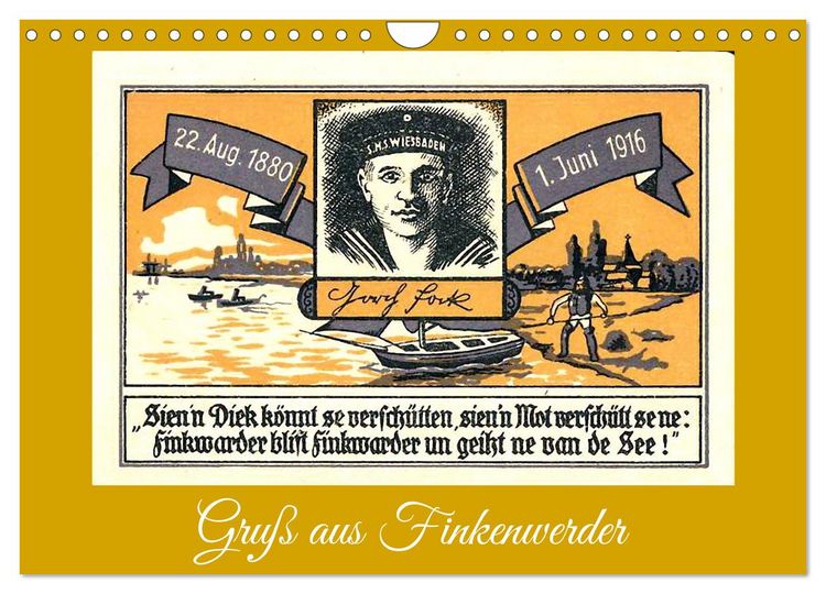 Produktbild: Gru&szlig; aus Finkenwerder (Wandkalender 2026 DIN A4 quer), CALVENDO Monatskalender