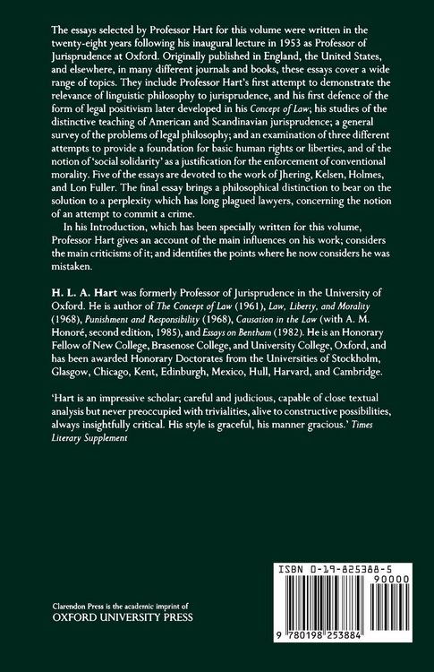 Produktbild: Essays in Jurisprudence and Philosophy