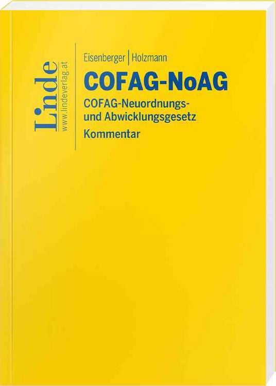 Produktbild: COFAG-NoAG | COFAG-Neuordnungs- und Abwicklungsgesetz