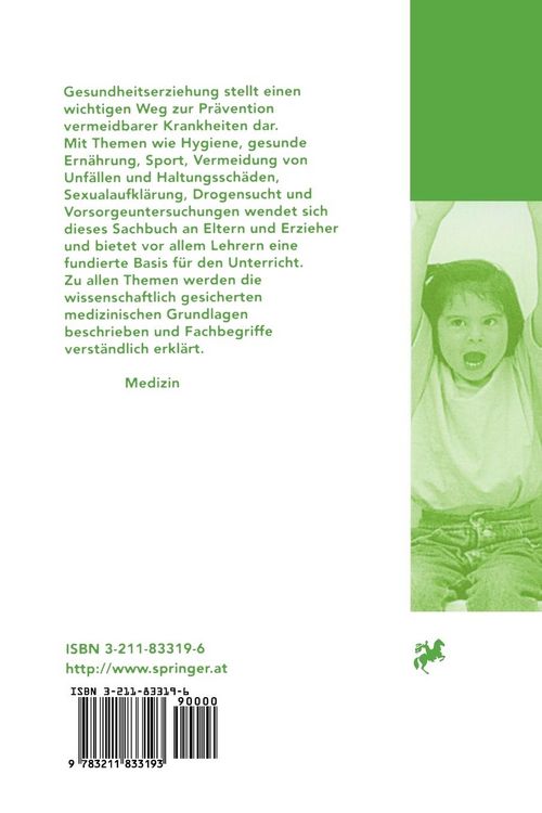 Produktbild: Gesundheitserziehung bei Kindern und Jugendlichen
