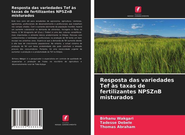 Produktbild: Resposta das variedades Tef &agrave;s taxas de fertilizantes NPSZnB misturados