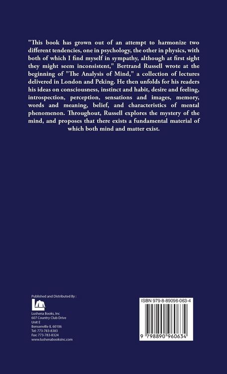 Produktbild: The Analysis of Mind