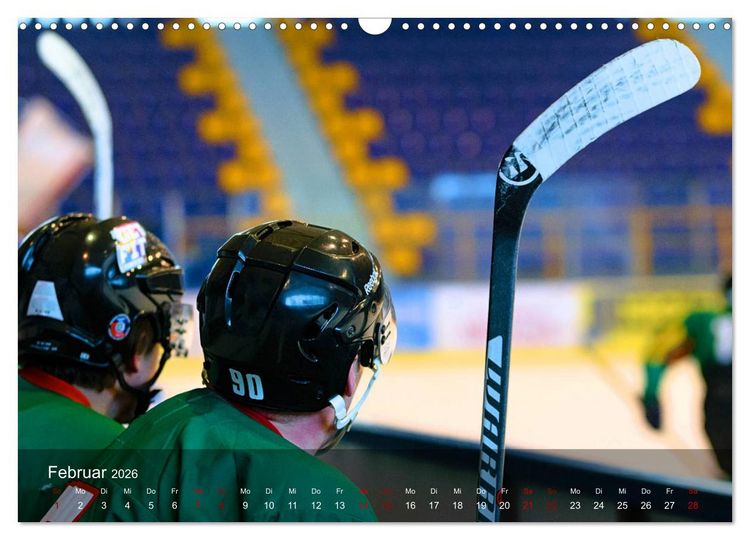 Produktbild: Eishockey - Kampf um den Puck (Wandkalender 2026 DIN A3 quer), CALVENDO Monatskalender