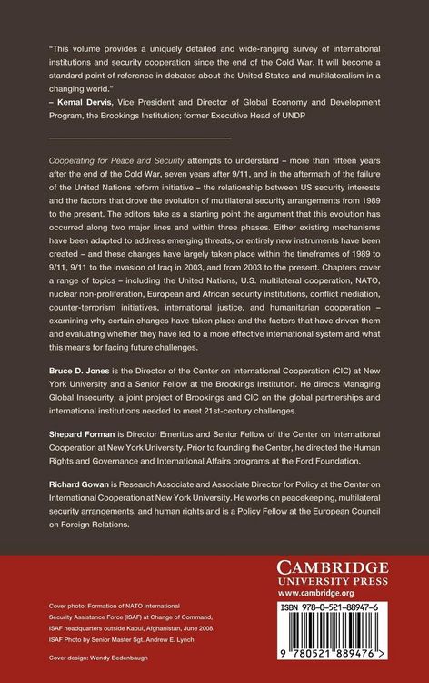 Produktbild: Cooperating for Peace and Security
