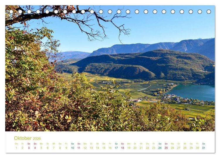 Produktbild: Der Kalterer See - Sch&ouml;nheit in S&uuml;dtirols S&uuml;den (Tischkalender 2026 DIN A5 quer), CALVENDO Monatskalender