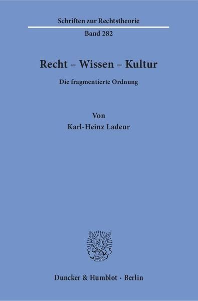 Produktbild: Recht &ndash; Wissen &ndash; Kultur.