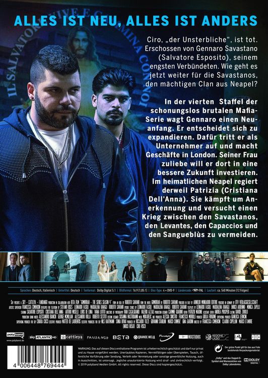 Produktbild: Gomorrha - Staffel 4 [4 DVDs]