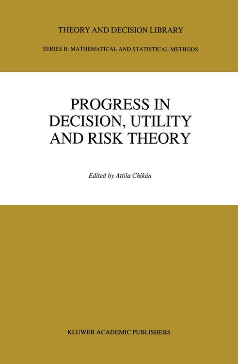 Produktbild: Progress In Decision, Utility And Risk Theory