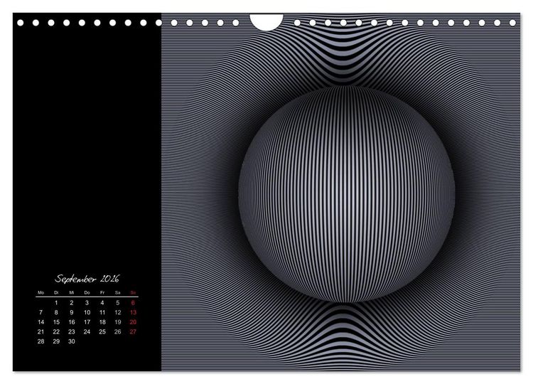 Produktbild: Schwarz trifft Wei&szlig; (Wandkalender 2026 DIN A4 quer), CALVENDO Monatskalender