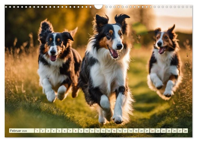 Produktbild: Traumhund Collie (Wandkalender 2026 DIN A3 quer), CALVENDO Monatskalender