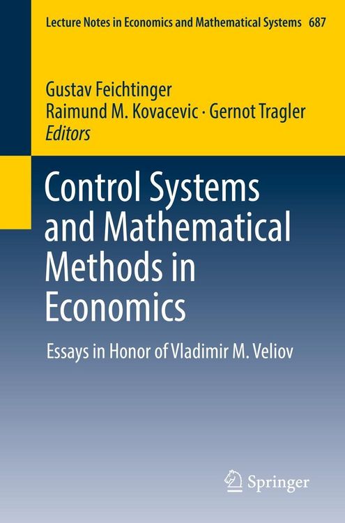 Produktbild: Control Systems and Mathematical Methods in Economics