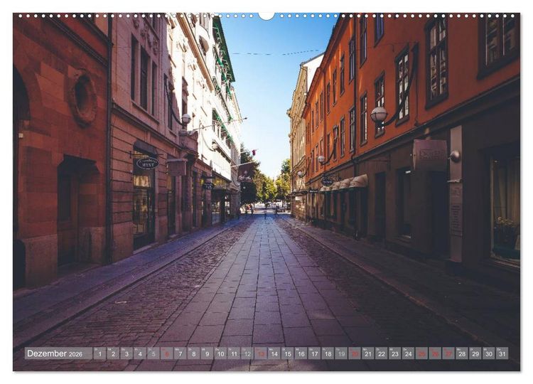 Produktbild: Stockholm - Nordische Sch&ouml;nheit (hochwertiger Premium Wandkalender 2026 DIN A2 quer), Kunstdruck in Hochglanz