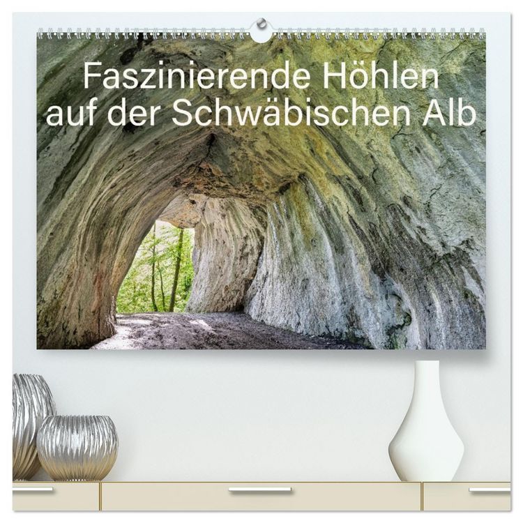 Produktbild: Faszinierende H&ouml;hlen auf der Schw&auml;bischen Alb (hochwertiger Premium Wandkalender 2026 DIN A2 quer), Kunstdruck in Hochglanz
