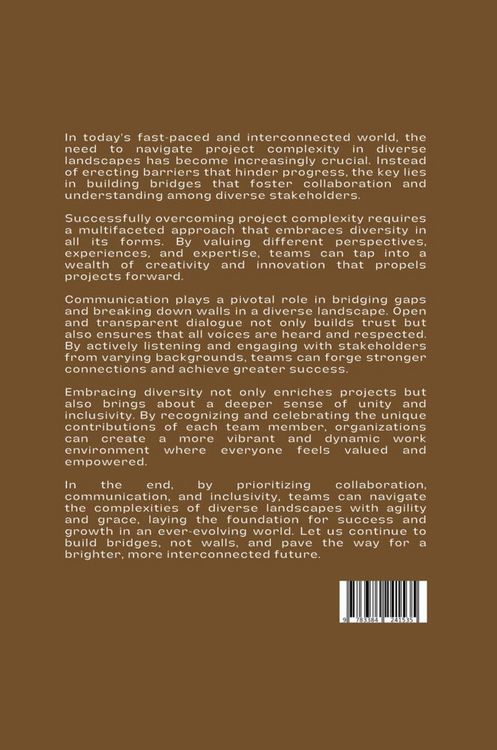 Produktbild: Building Bridges, Not Walls: Overcoming Project Complexity in a Diverse Landscape